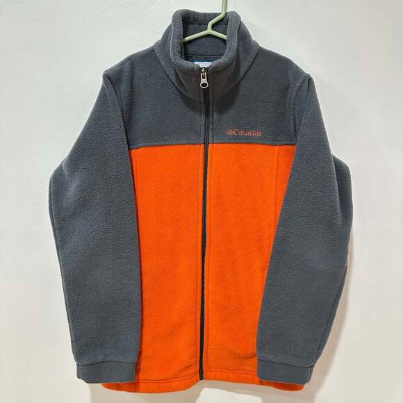Columbia Other - Columbia Boys Steens Mt II Fleece Jacket Gray & Orange Size 10-12
